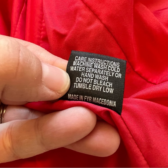 Sandro Red Fuzzy Button Up Teddy Jacket Size Medium - Picture 5 of 5